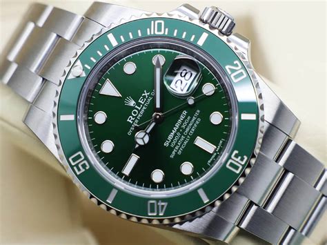 mens rolex green face